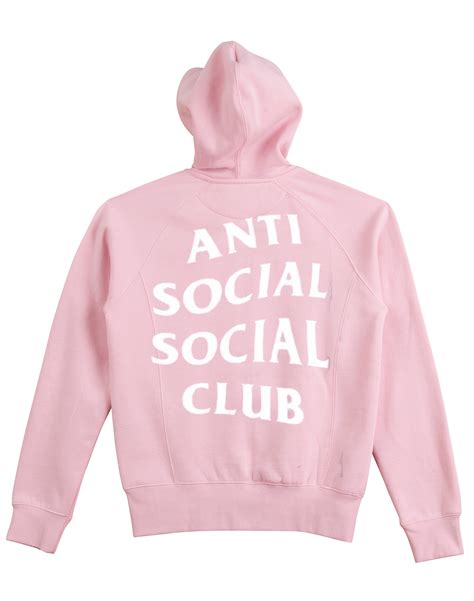 pink anti social social club hoodie